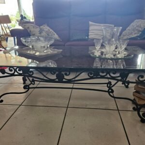 Table basse verre