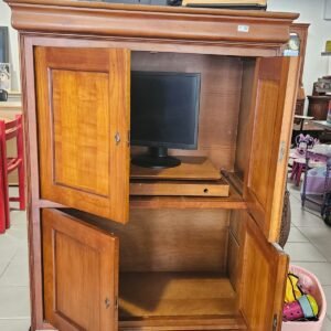 meuble TV merisier
