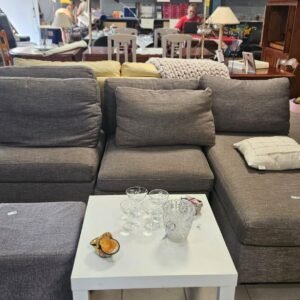 Méridienne, fauteuil et 2 coussins